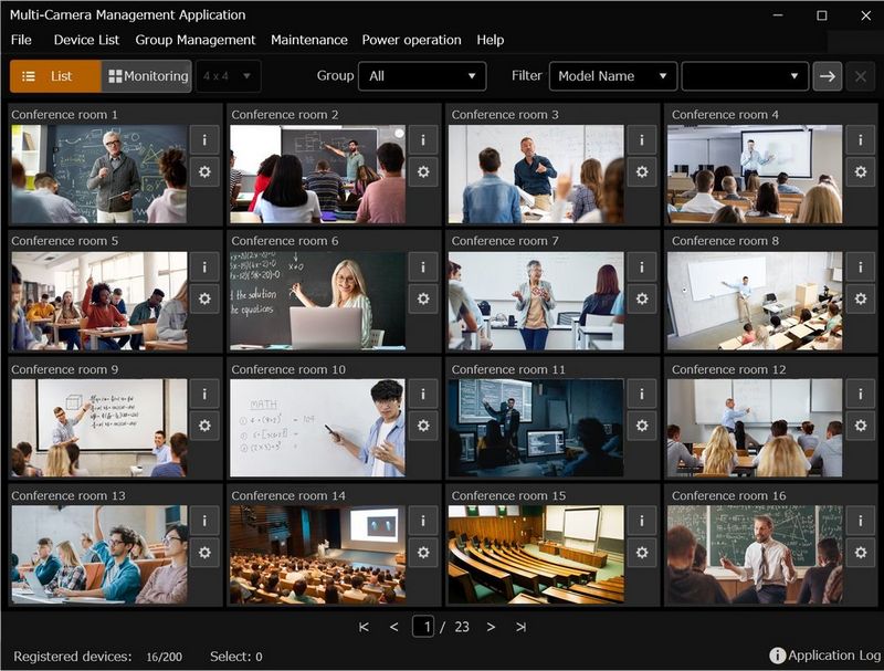 Canon's Multi Camera Management application. 