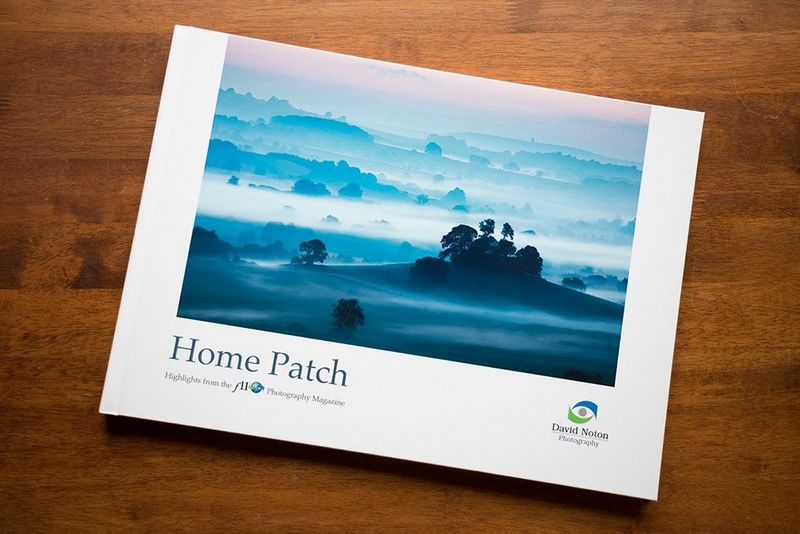 A top-down shot of Home Patch, David Noton's photobook created with Canon hdbook.