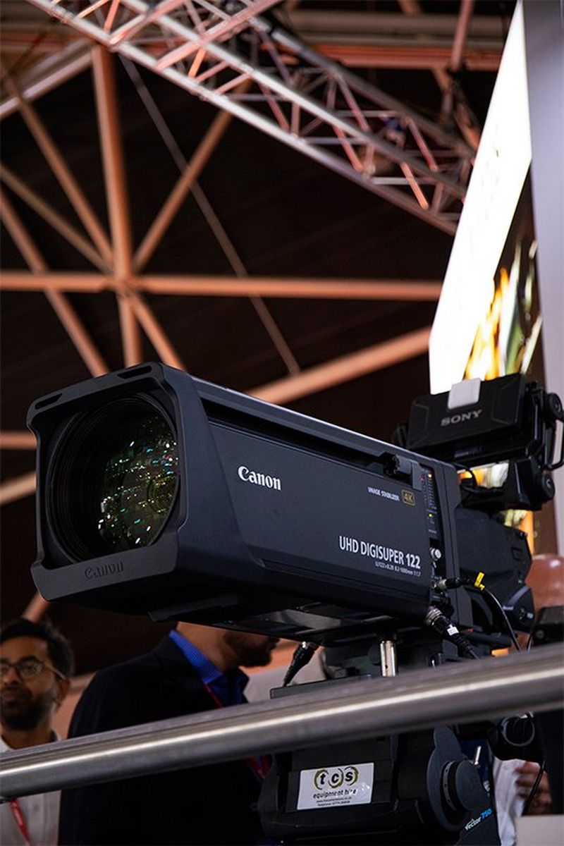 A Canon UHD DIGISUPER 122 lens at IBC.