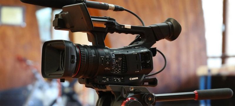 A close-up of the Canon XF705.