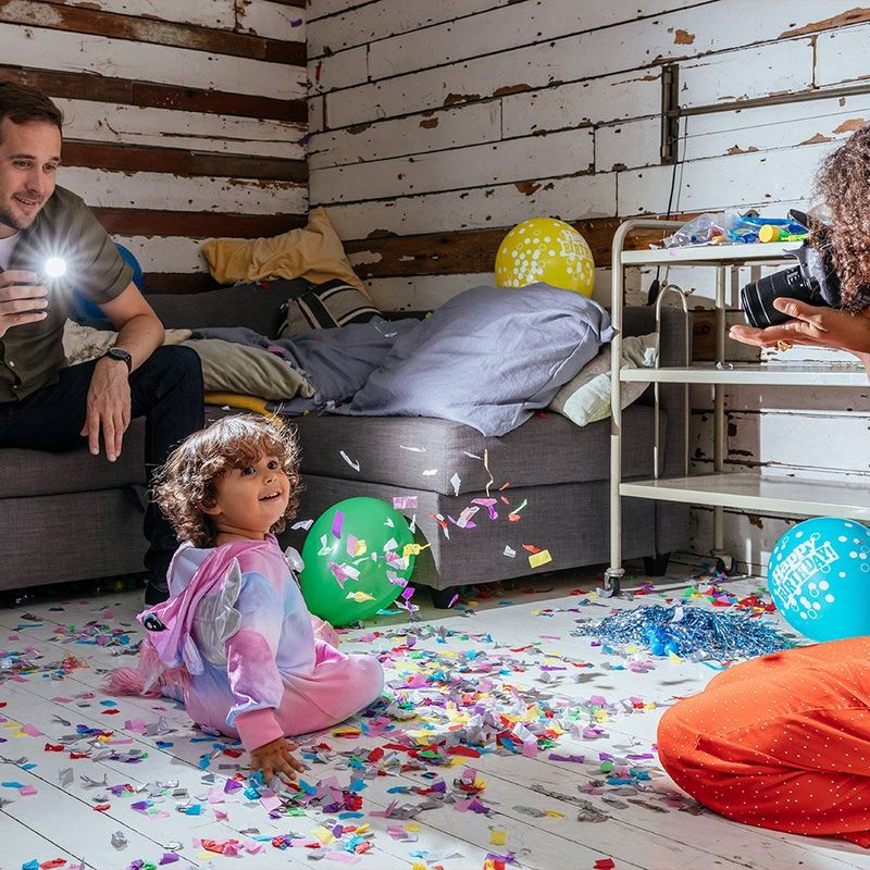 Photo of little girl shot using the Canon Speedlite EL-100 wirelessly.