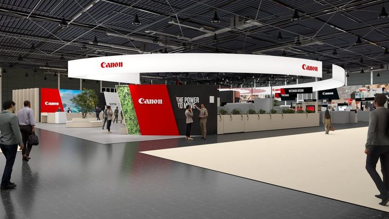 Canon stand at drupa 2024