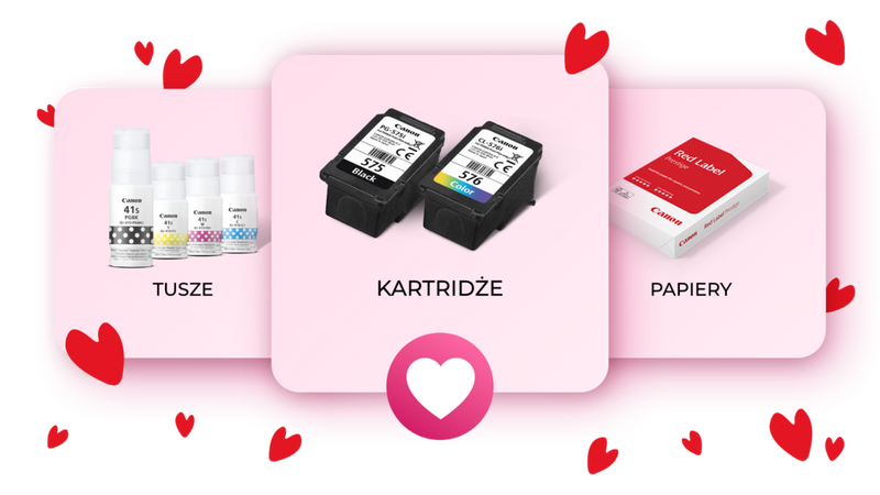 Znajdź materiały eksploatacyjne idealnie pasujące do Twojej drukarki.