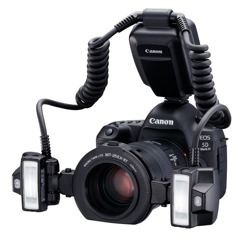 The Canon Macro Twin Lite MT-26EX-RT.