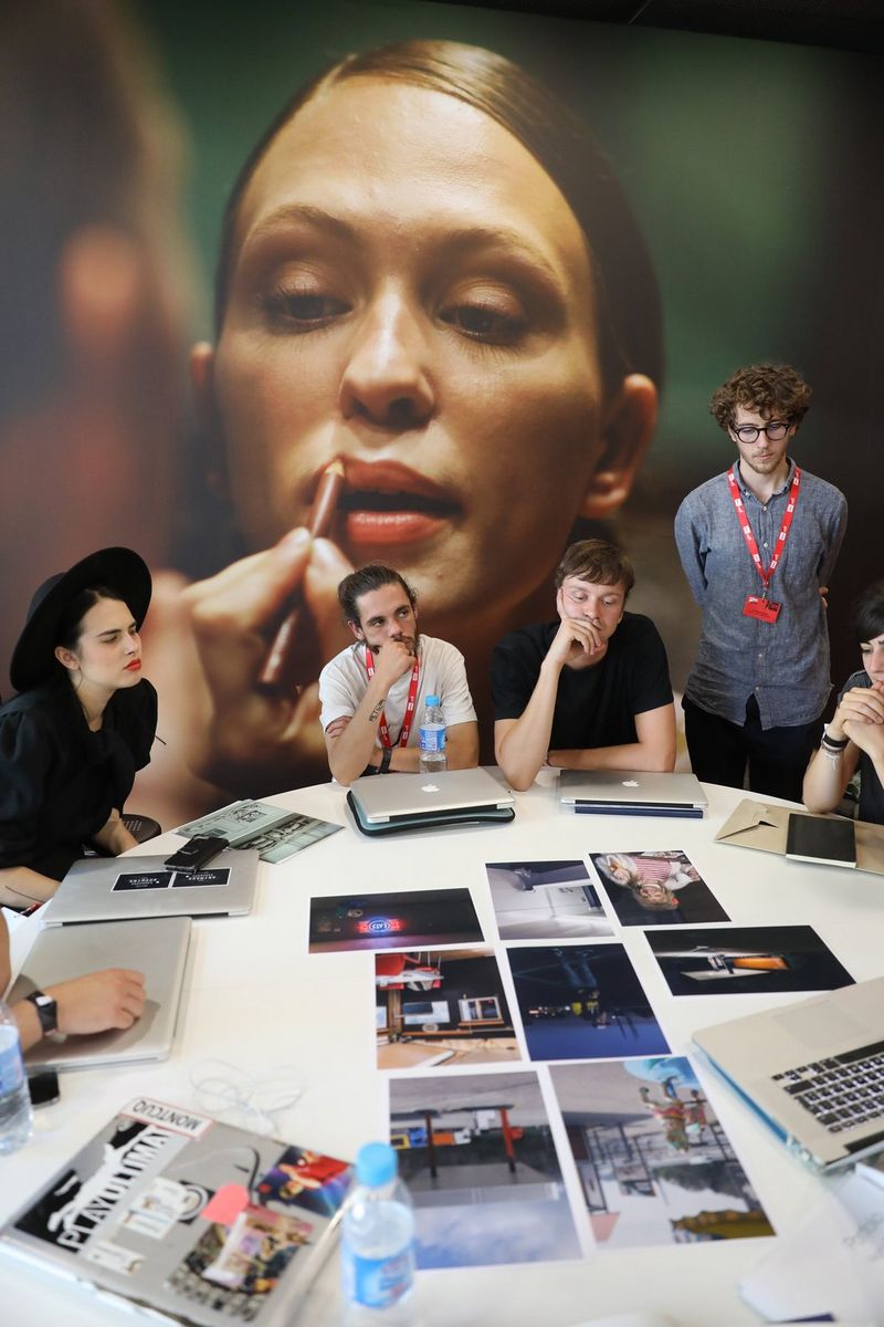 Two hundred students were brought to Visa pour l’Image to participate in a workshop run by Canon and Magnum Photos.