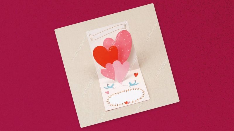 Carte pop-up coeur
