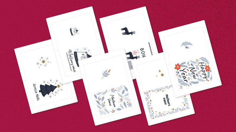 Cartes de voeux classiques