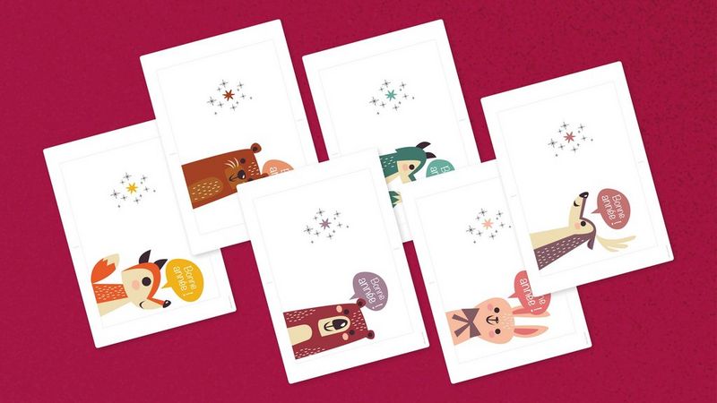 Cartes de vœux pour enfants