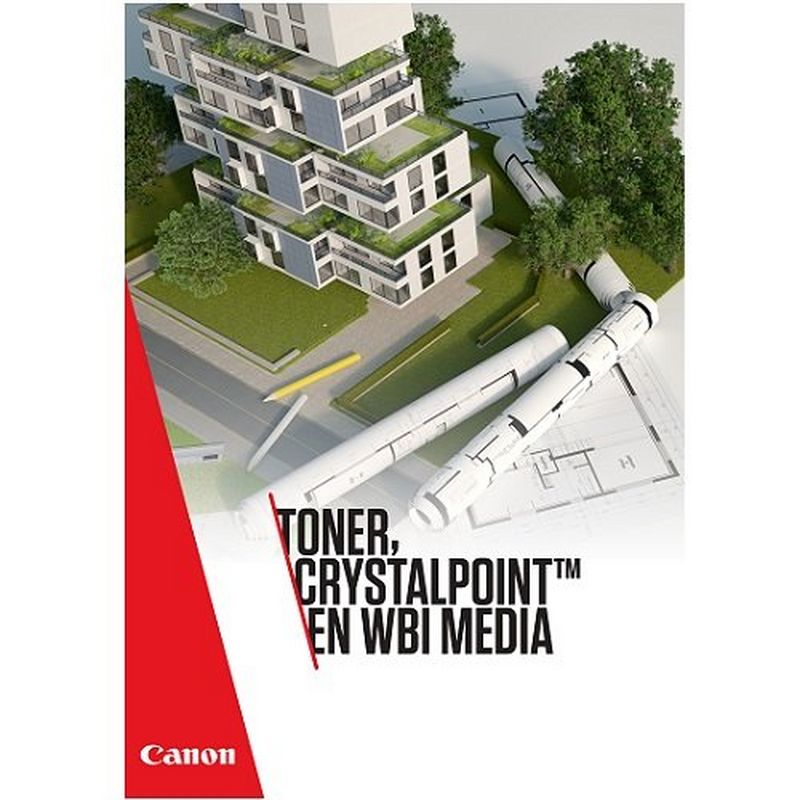 Printmedia voor grootformaat toner en waterbased printers