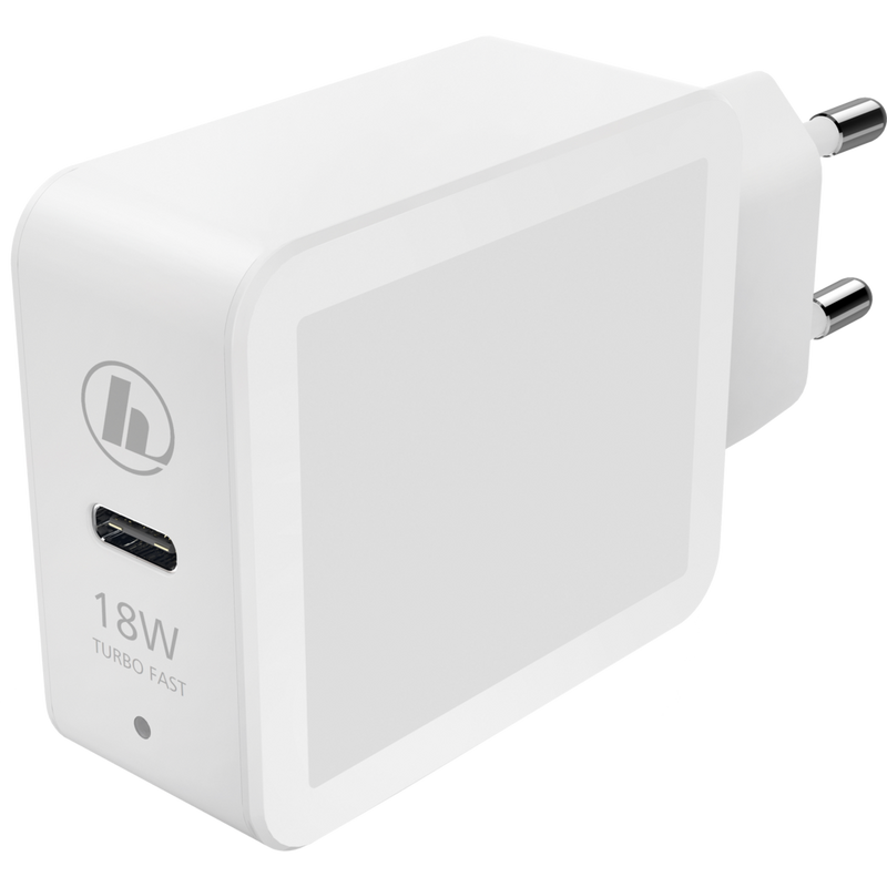 Caricabatterie Hama, Power Delivery (PD) / Qualcomm®, adattatore per ricarica USB da 18 Watt