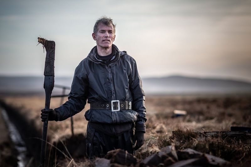 Kevin Campbell cutting peat on family croft land on the Isle of Islay captured by Clive Booth on the Canon EOS-1D X.