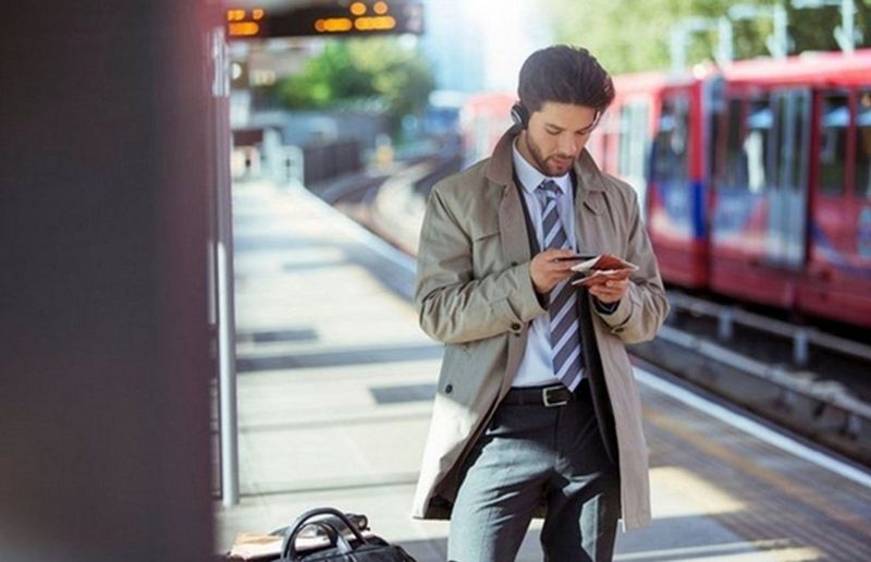 Black and white cityscape