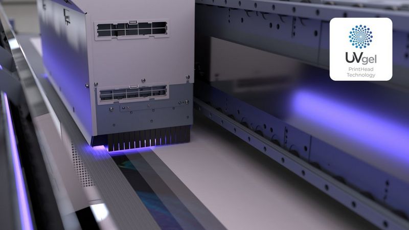 Tecnologia teste di stampa UVgel 850 con gelset UVgel 860