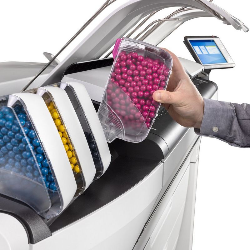 The ColorWave 700, a fast and highly versatile graphic arts printer. 