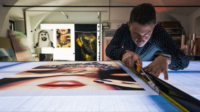 Priprava lentikularnega vizuala