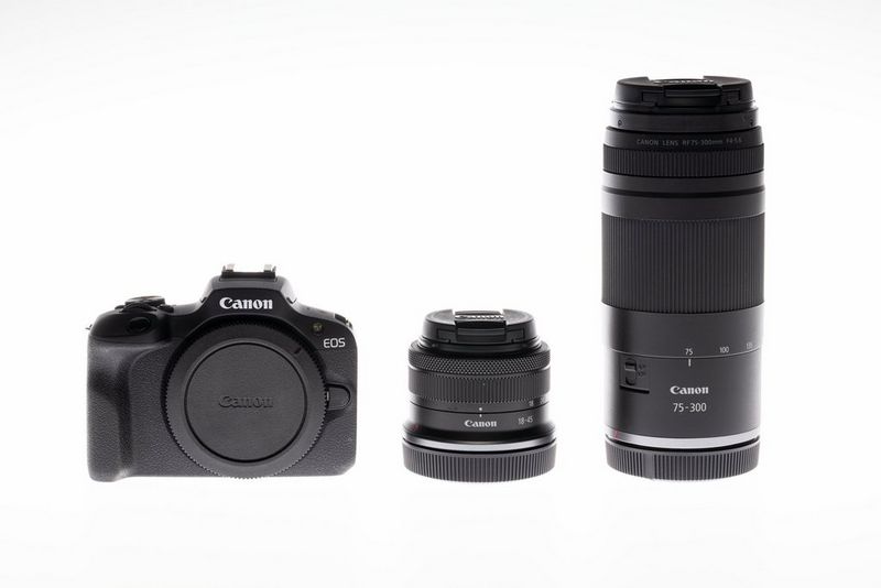 EOS R100+RF-S18-45+RF75-300 GB