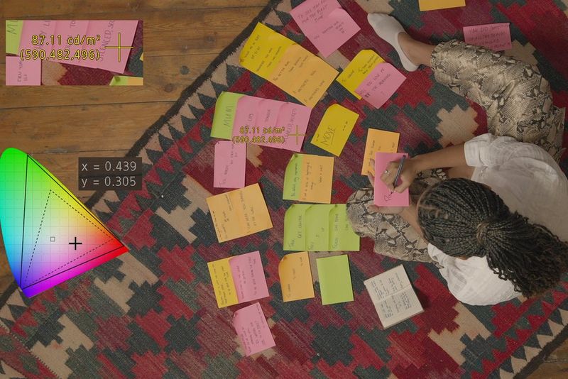 Pixelwaardecontrole / chromaticiteitsdiagram