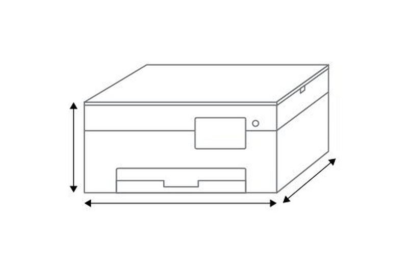 Image showing height, width & depth for Canon PIXMA G3590 3-in-1 Refillable MegaTank Inkjet Printer