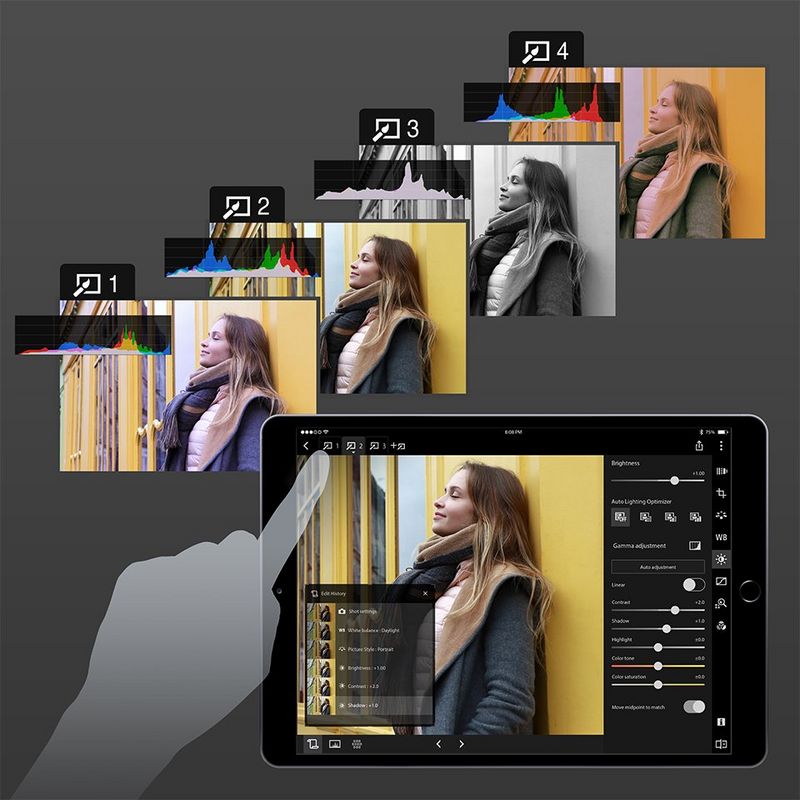 edit histories on app