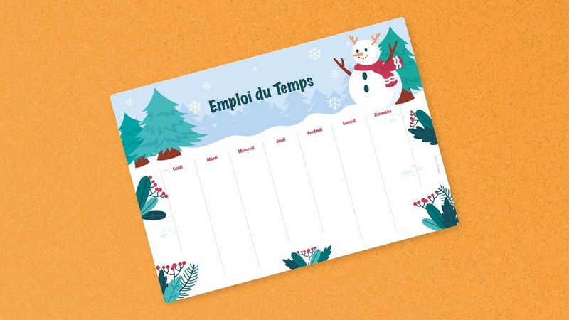 Emploi du temps