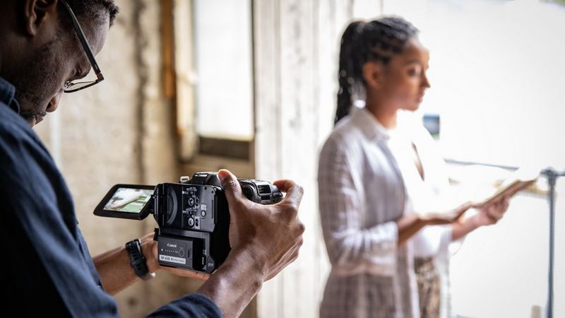 EOS C70, Záznam videa pomocí LCD obrazovky, dotykové ovládání