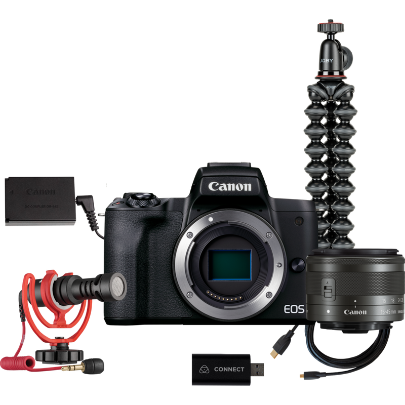 EOS M50 Mark II Interchangeable Lens Streaming Kit