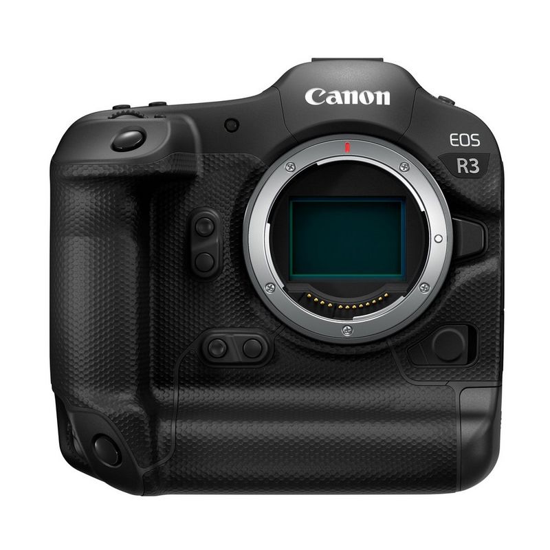 A Canon EOS R3 camera.