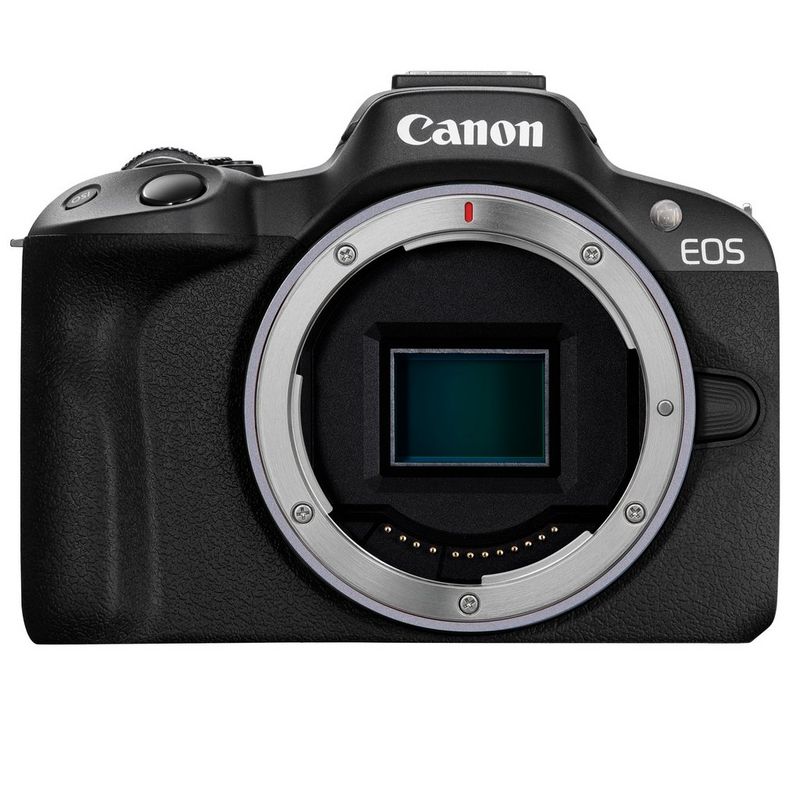 The Canon EOS R50 camera.