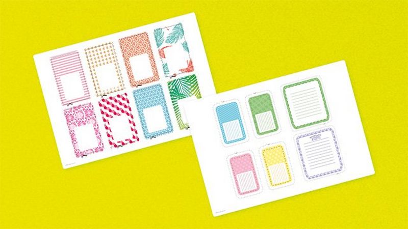 Etiquettes cahiers / affaires