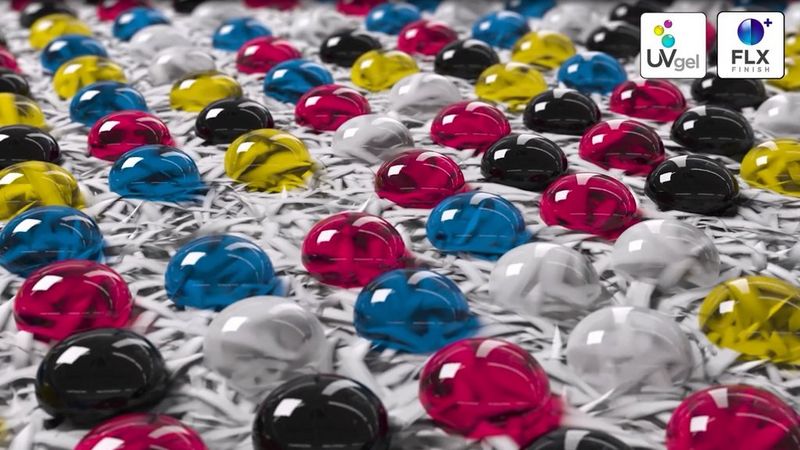 Смешанное глянцево-матовое покрытие за одну операцию печати