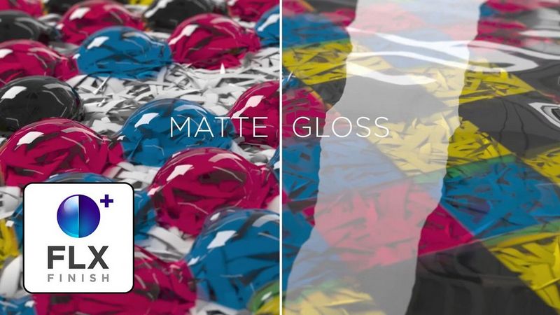 لمسة نهائية مختلطة لامعة/غير لامعة في نسخة مطبوعة واحدة