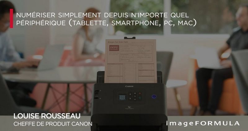 Numériser simplement depuis n’importe quel périphérique (tablette, smartphone, PC, Mac)