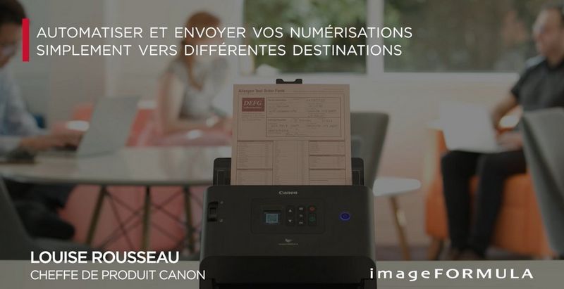 Automatiser et envoyer vos numérisations simplement vers différentes destinations