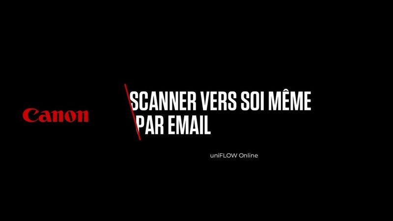 Scanner vers soi même par email
