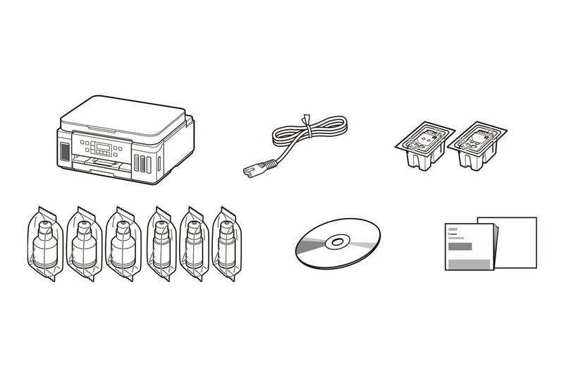 Canon PIXMA G5040 - Contenu de la boîte