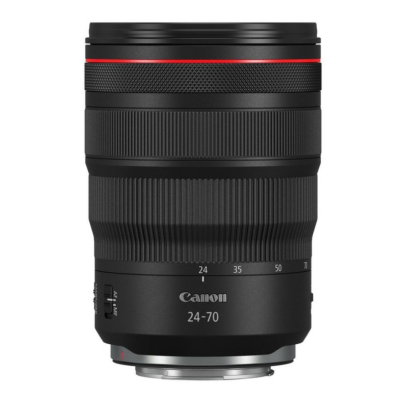 A Canon RF 24-70mm F2.8L IS USM lens.