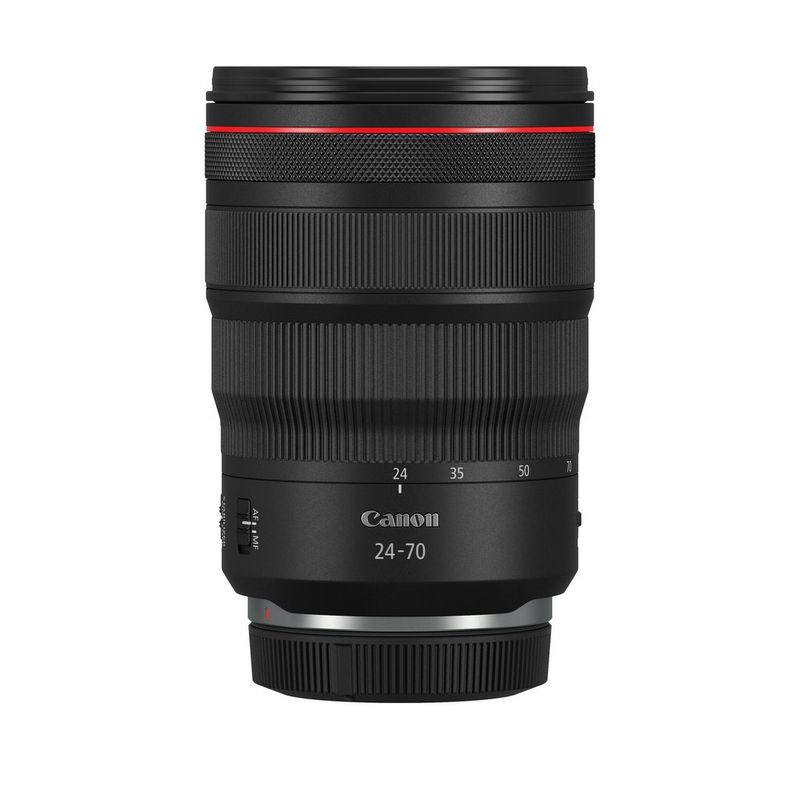 The Canon RF 24-70mm F2.8L IS USM lens.