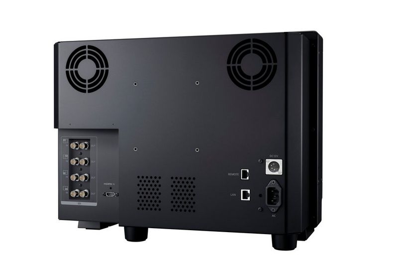 The rear of the Canon DP-V1711 monitor.