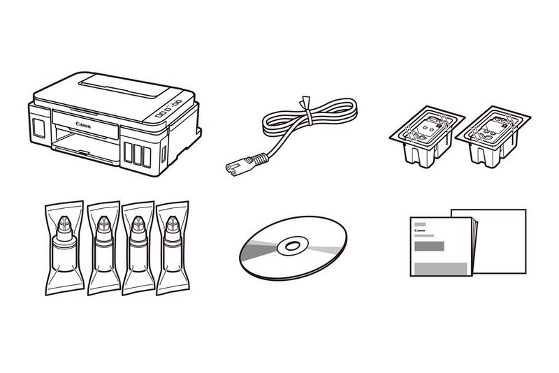 Canon PIXMA G2510 - Im Lieferumfang