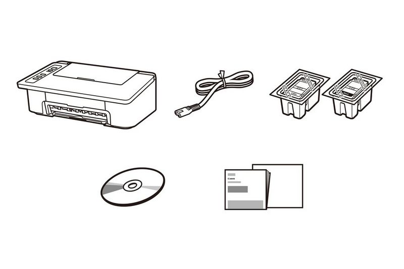 Canon PIXMA TS305 - Inhoud van de doos