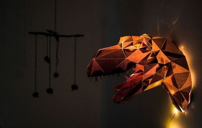Creative papercraft for a prehistoric bedtime routine