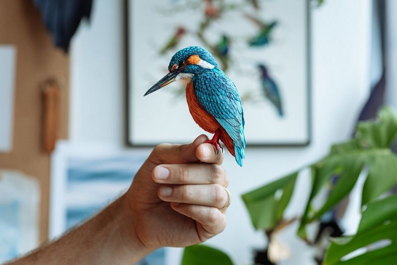 Papieren kunstwerken