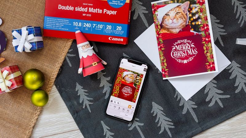 Zorg dit jaar met kerst voor een persoonlijk tintje en print je eigen kaarten