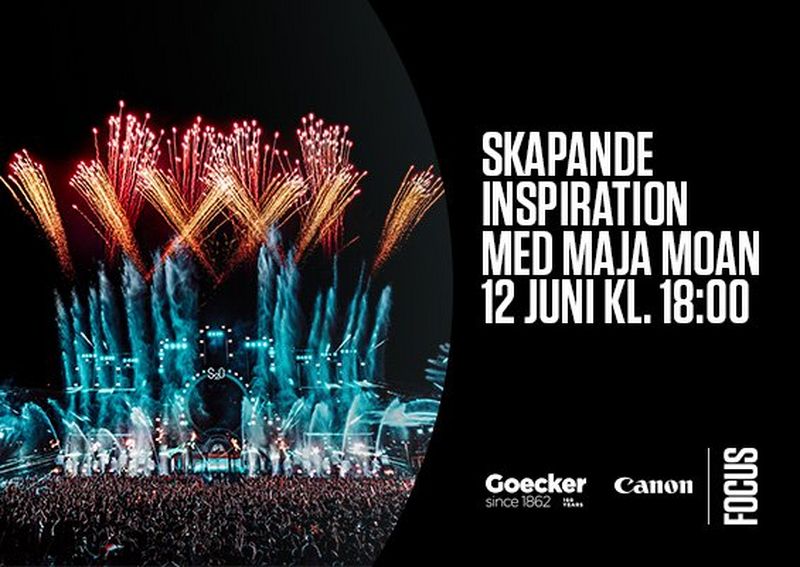Fotograf Maja Moan, fysiskt event på Goecker i Stockholm