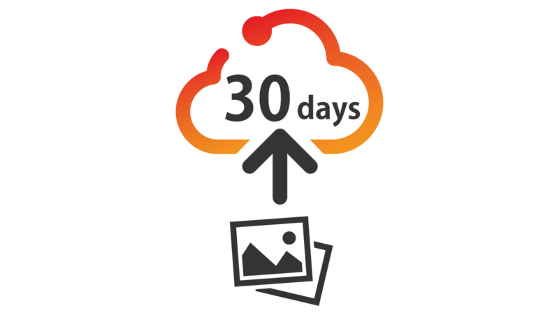 Probleemloos uploaden met 30 dagen onbeperkte opslag