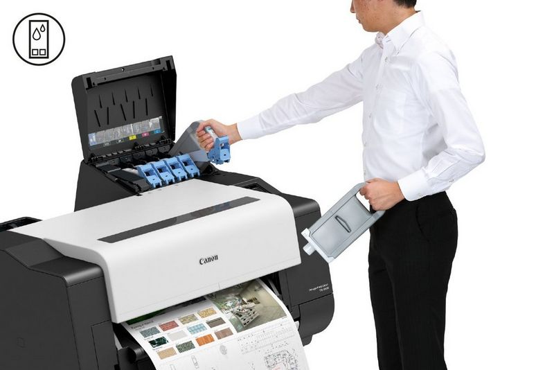 „HotSwap“-Tintentanks für unterbrechungsfreies Drucken