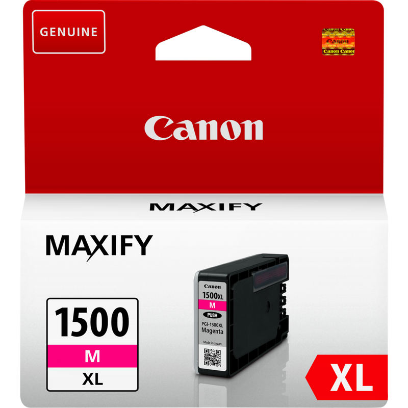Canon PGI-1500XL Tinte Magenta mit hoher Reichweite Produkt Vorderansicht