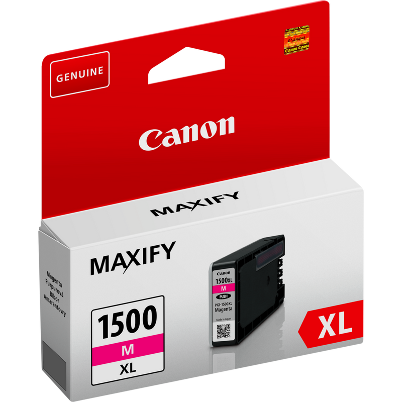 Canon PGI-1500XL Tinte Magenta mit hoher Reichweite Produkt Ansicht von links