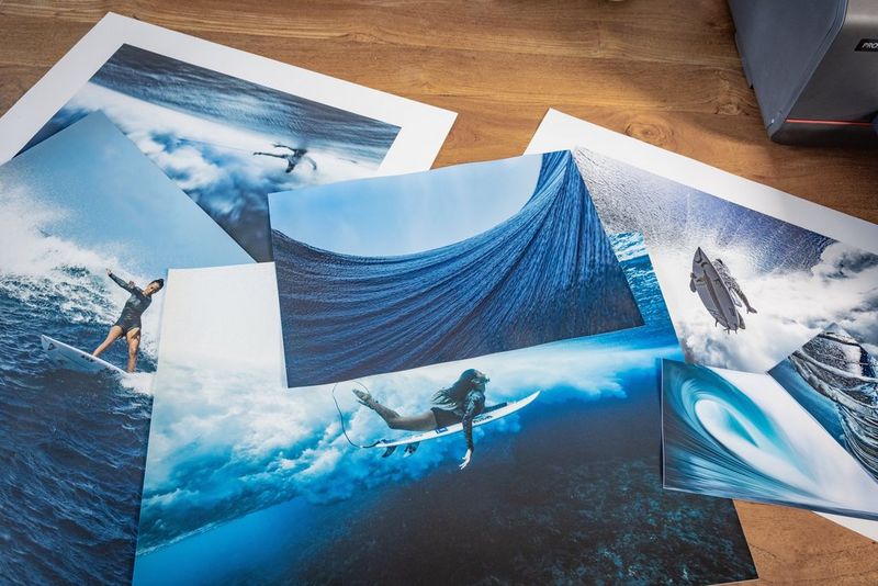 Prints of surfing and ocean photography by Ben Thouard created using a Canon imagePROGRAF PRO-1100 printer.