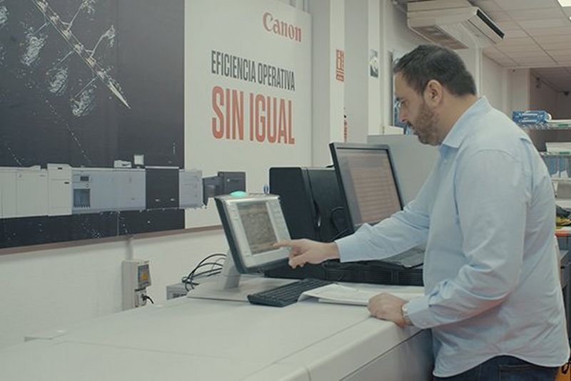 Imedisa apuesta por la innovación con la prensa de producción de Canon